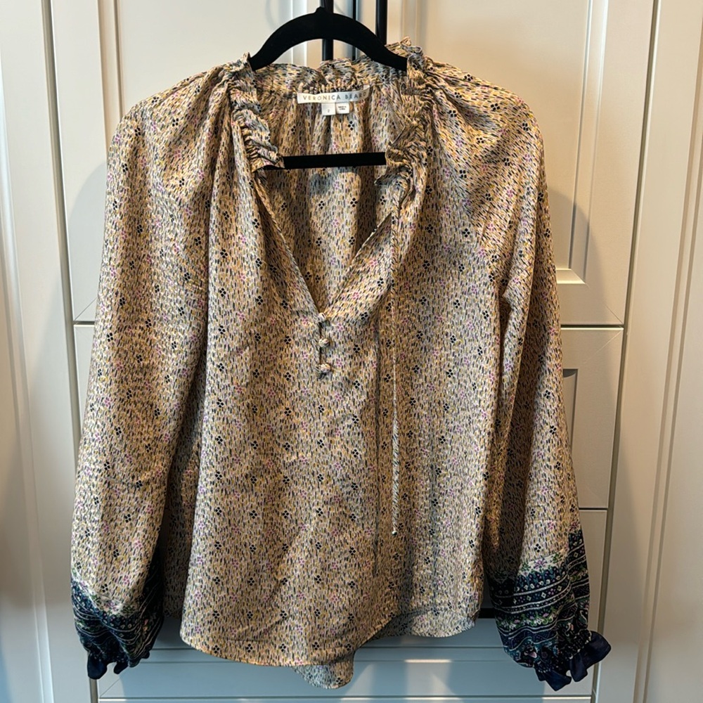 VB 100% silk blouse